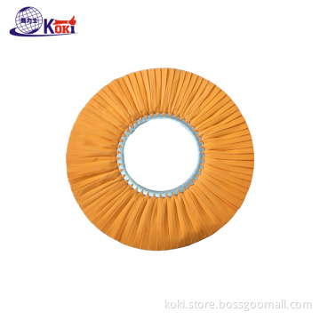 Yellow airway cotton cloth buffing wheel z-type